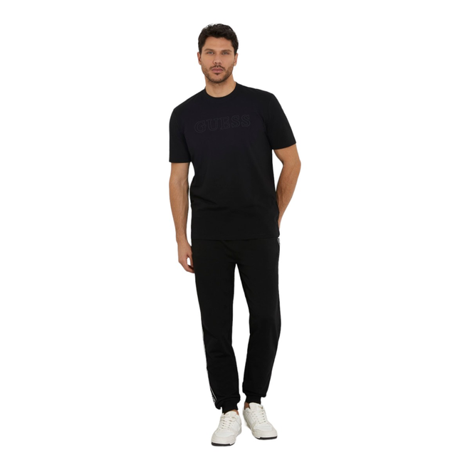 GUESS KOSZULKA MĘSKA T-SHIRT SS ALPHY T-SHIRT CZARNA Z2YI11J1314 JBLK