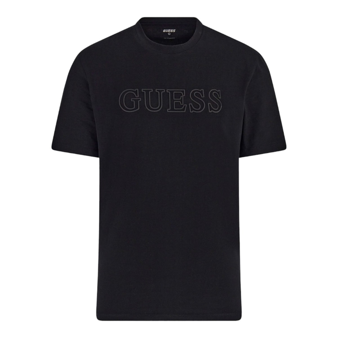 GUESS KOSZULKA MĘSKA T-SHIRT SS ALPHY T-SHIRT CZARNA Z2YI11J1314 JBLK