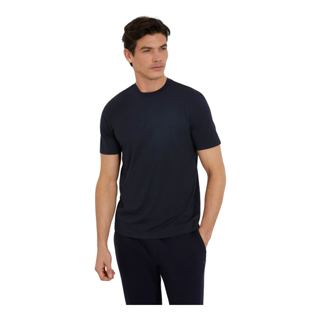 GUESS KOSZULKA MĘSKA T-SHIRT SS ALPHY T-SHIRT GRANATOWA Z2YI11J1314 DPM