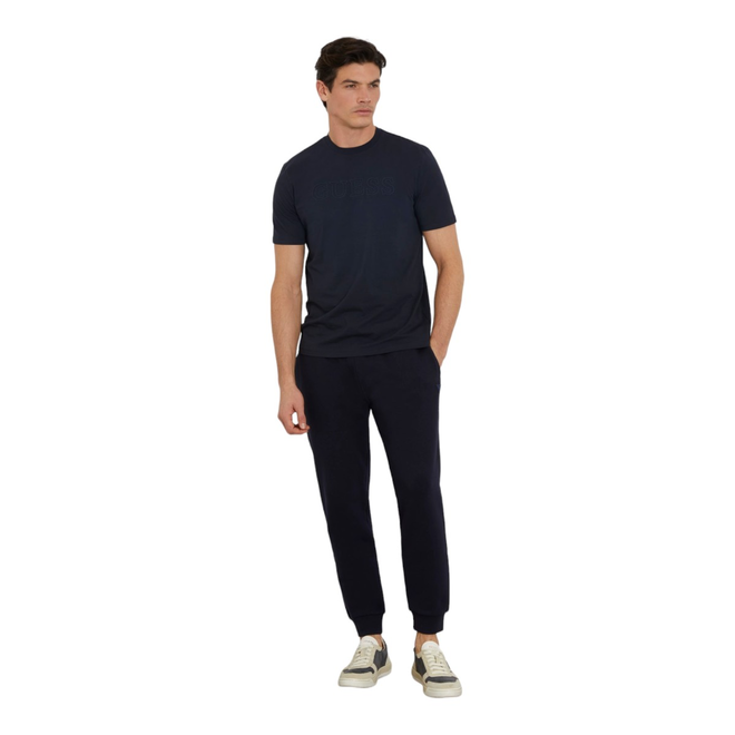 GUESS KOSZULKA MĘSKA T-SHIRT SS ALPHY T-SHIRT GRANATOWA Z2YI11J1314 DPM