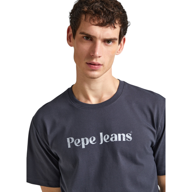 PEPE JEANS KOSZULKA MĘSKA T-SHIRT CLIFTON FUTURE GRAFITOWA PM509374 977