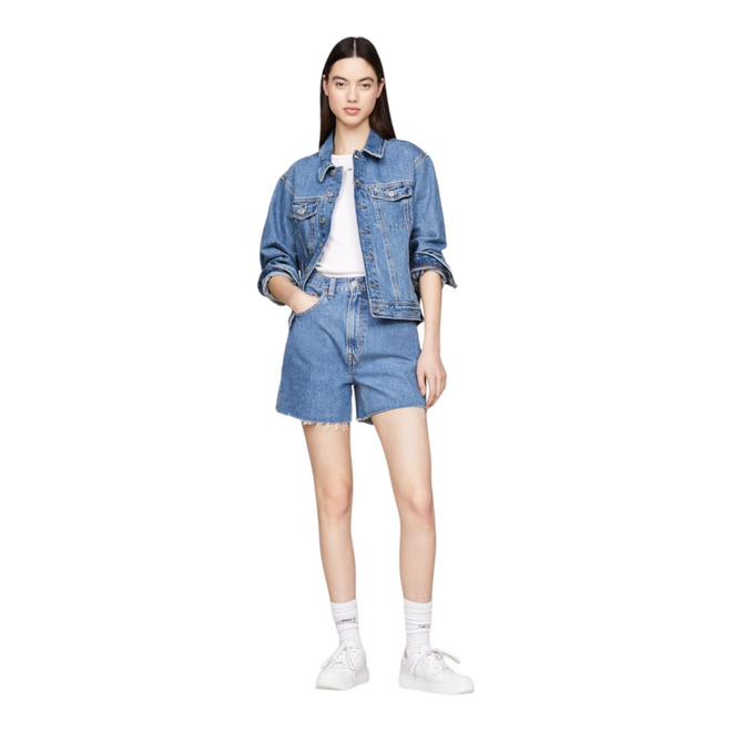 TOMMY HILFIGER DAMSKA KURTKA JEANSOWA MOM CLS JACKET BH0034 JEANS DW0DW17663 1A5