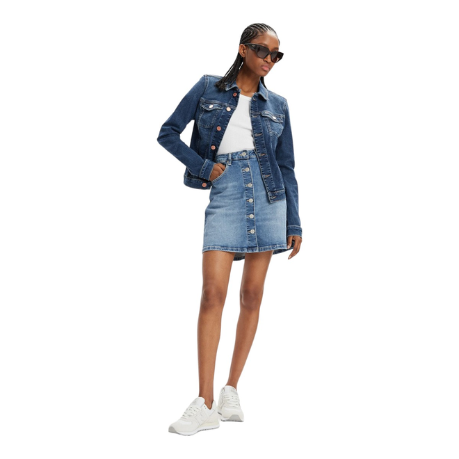 TOMMY HILFIGER DAMSKA KURTKA JEANSOWA VIVIANNE SKN JACKET BH0151 JEANS DW0DW17959 1A5