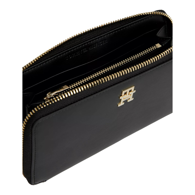 TOMMY HILFIGER PORTFEL DAMSKI ICONIC TOMMY LARGE ZA CZARNY AW0AW16009 BDS