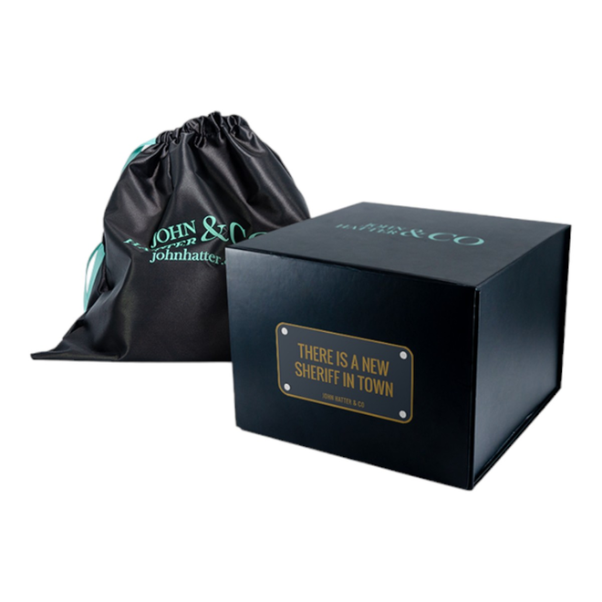 JOHN HATTER CZAPKA Z DASZKIEM BASEBALL CAP BRĄZOWA/JEANS THERE IS A NEW SHERIFF IN TOWN