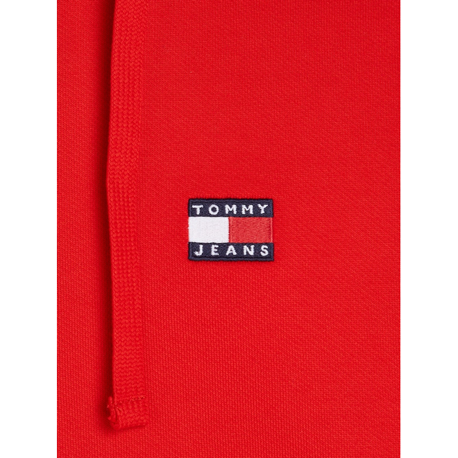 TOMMY HILFIGER BLUZA MĘSKA Z KAPTUREM TJM REG BADGE HOODIE EXT CZERWONA DM0DM17988 XNL