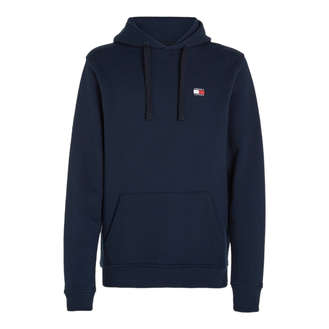 TOMMY HILFIGER BLUZA MĘSKA Z KAPTUREM TJM REG BADGE HOODIE EXT GRANATOWA DM0DM17988 C1G
