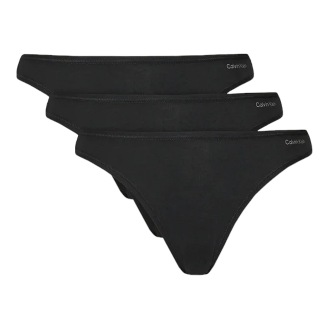CALVIN KLEIN BIKINI DAMSKIE MAJTKI BIKINI 3PK CZARNE 000QD5218E UB1