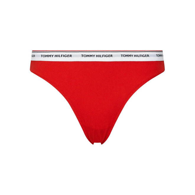 TOMMY HILFIGER BIKINI DAMSKIE MAJTKI 3 PACK BIKINI (EXT SIZES) CZERWONE/NIEBIESKIE/RÓŻOWE UW0UW04895 0WR