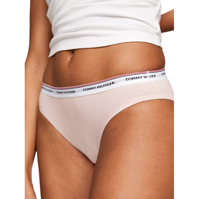 TOMMY HILFIGER BIKINI DAMSKIE MAJTKI 3 PACK BIKINI (EXT SIZES) RÓŻOWE/ŻÓŁTE/NIEBIESKIE UW0UW04895 0VQ