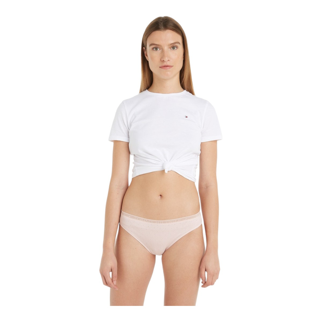 TOMMY HILFIGER BIKINI DAMSKIE MAJTKI 3P BIKINI CZARNE/BIAŁE/RÓZOWE UW0UW05284 0VR