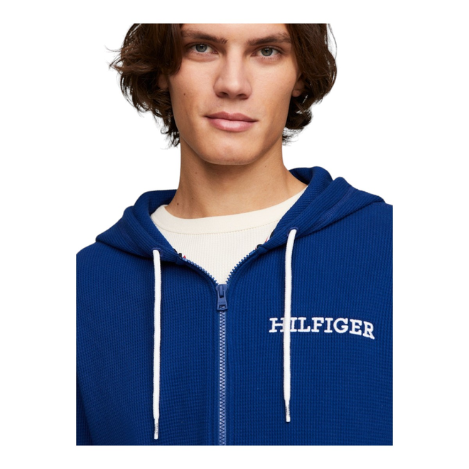 TOMMY HILFIGER BLUZA MĘSKA FULL ZIP HOODIE KOBALTOWA UM0UM03131 C5J