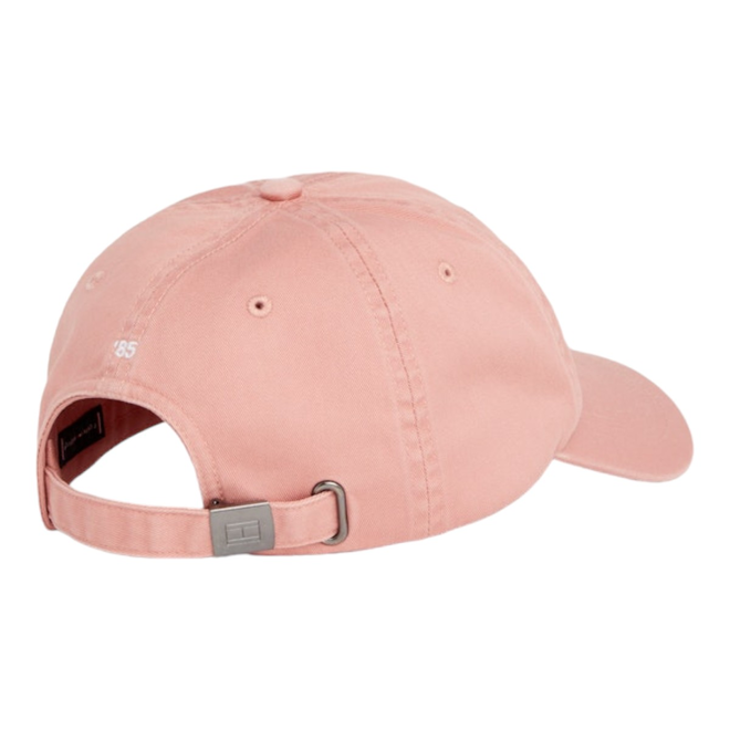 TOMMY HILFIGER CZAPKA Z DASZKIEM TH FLAG SOFT 6 PANEL CAP RÓŻOWA AM0AM12303 TJ5