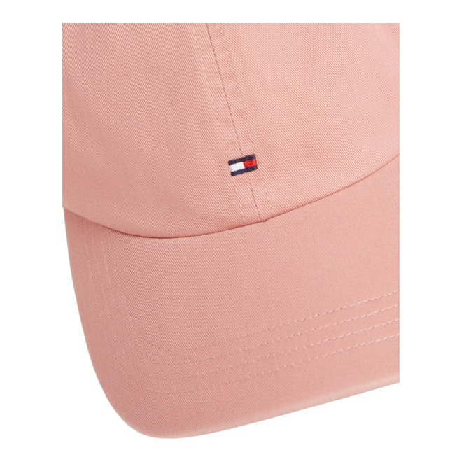 TOMMY HILFIGER CZAPKA Z DASZKIEM TH FLAG SOFT 6 PANEL CAP RÓŻOWA AM0AM12303 TJ5