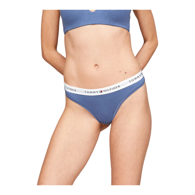 TOMMY HILFIGER STRINGI DAMSKIE MAJTKI 1P THONG NIEBIESKIE UW0UW03835 C4Q