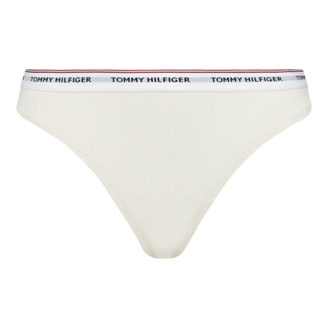 TOMMY HILFIGER STRINGI DAMSKIE MAJTKI 3 PACK THONG (EXT SIZES) KORALOWE/BEŻOWE UW0UW04894 0VG