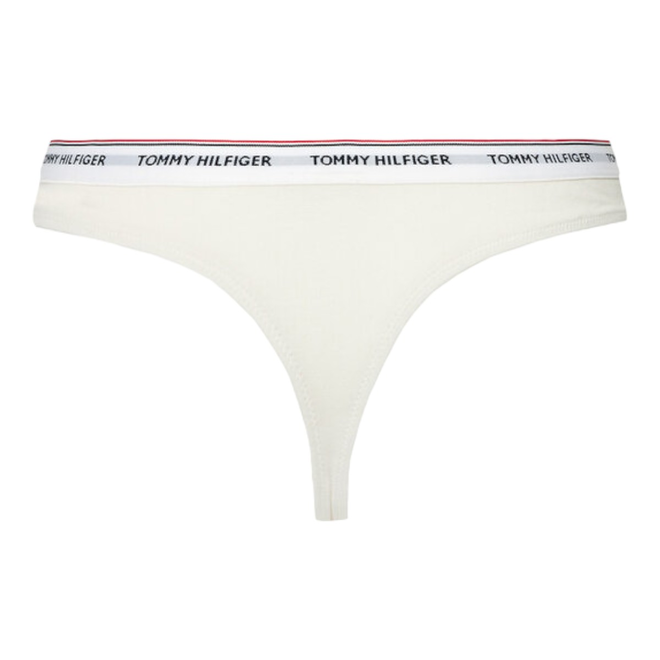TOMMY HILFIGER STRINGI DAMSKIE MAJTKI 3 PACK THONG (EXT SIZES) KORALOWE/BEŻOWE UW0UW04894 0VG