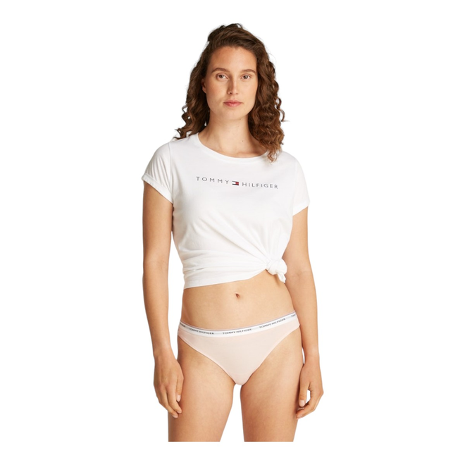 TOMMY HILFIGER STRINGI DAMSKIE MAJTKI 3 PACK THONG (EXT SIZES) RÓŻOWE/ŻÓŁTE/NIEBIESKIE UW0UW04894 0VQ