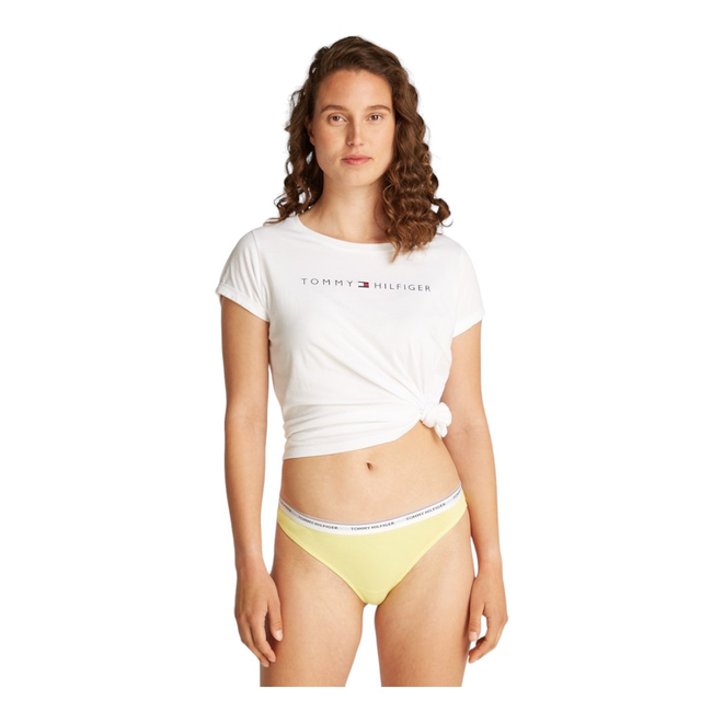 TOMMY HILFIGER STRINGI DAMSKIE MAJTKI 3 PACK THONG (EXT SIZES) RÓŻOWE/ŻÓŁTE/NIEBIESKIE UW0UW04894 0VQ