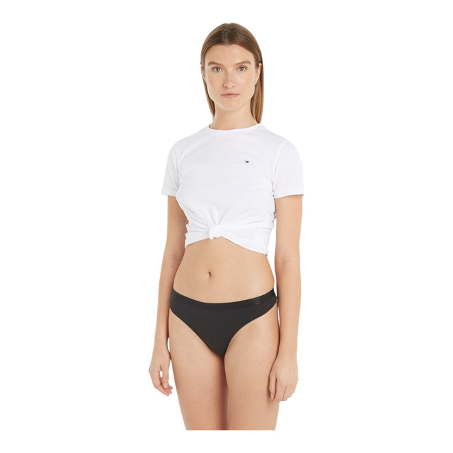 TOMMY HILFIGER STRINGI DAMSKIE MAJTKI 3P THONG (EXT SIZES) BIAŁE,CZARNE, BEŻOWE UW0UW04480 05J