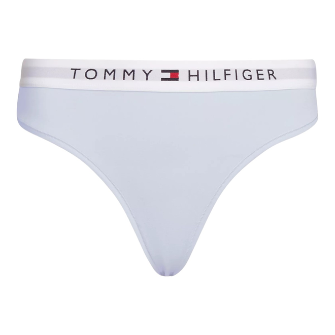 TOMMY HILFIGER STRINGI MAJTKI DAMSKIE THONG (EXT SIZES) NIEBIESKIE UW0UW04146 C1O