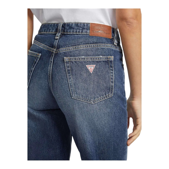 GUESS DAMSKIE SPODNIE JEANSOWE GJ G06 MOM NIEBIESKIE W4YA0DD5FC1 GJEW