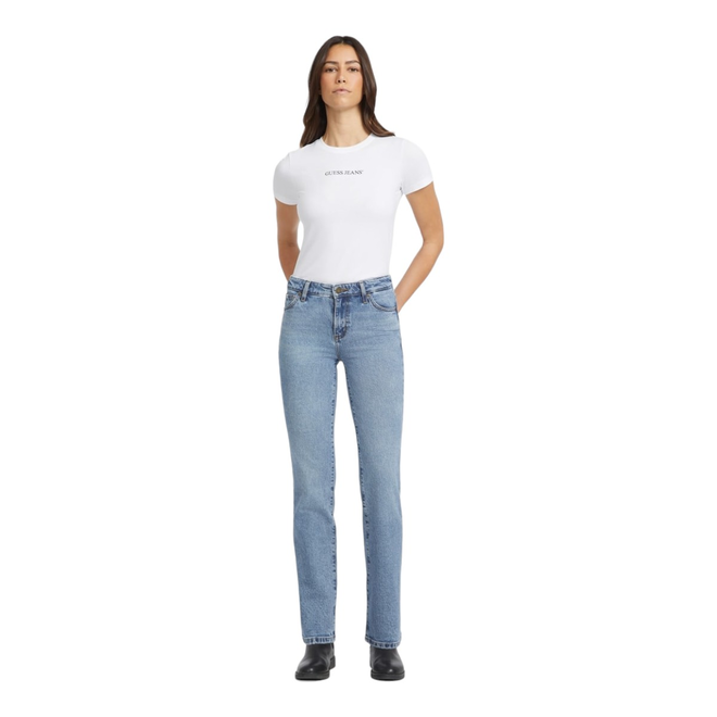 GUESS DAMSKIE SPODNIE JEANSOWE GJ G08 MID RISE STRAIGHT NIEBIESKIE W4YA98D5CC5 GJLV
