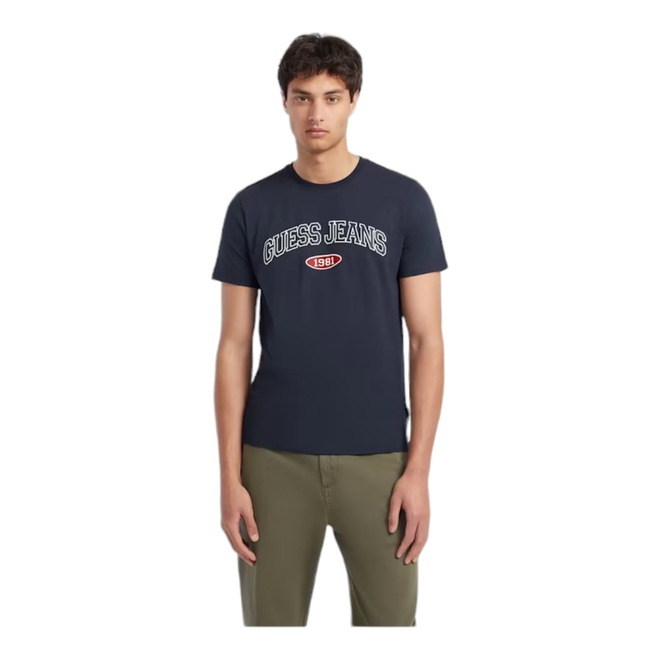 GUESS KOSZULKA MĘSKA T-SHIRT GJ SS CN SLIM GUESS GRANATOWA M4YI57K8HM0 A71W