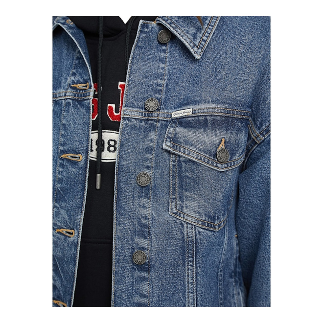 GUESS KURTKA JEANSOWA DAMSKA GJ OVERSIZE TRUCKER NIEBIESKA W4YN56D5CC3 M3DW