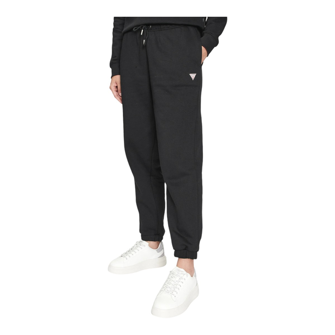 GUESS SPODNIE DAMSKIE DRESOWE GJ TRIANGLE LABEL JO CZARNE W4YB33KC811 JBLK