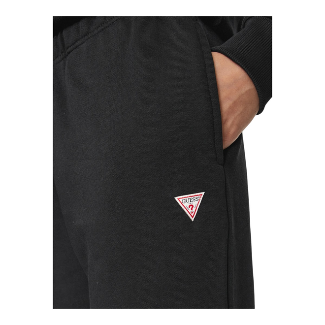 GUESS SPODNIE DAMSKIE DRESOWE GJ TRIANGLE LABEL JO CZARNE W4YB33KC811 JBLK