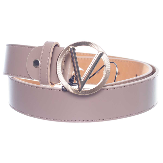 VALENTINO PASEK DAMSKI HAMPTON PLAQUE BUCKLE BELT BEŻOWY VCS7VQ03NAP 261