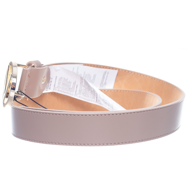 VALENTINO PASEK DAMSKI HAMPTON PLAQUE BUCKLE BELT BEŻOWY VCS7VQ03NAP 261