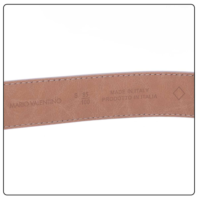 VALENTINO PASEK DAMSKI HAMPTON PLAQUE BUCKLE BELT BEŻOWY VCS7VQ03NAP 261