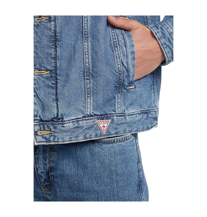 GUESS KURTKA JEANSOWA MĘSKA GJ MENS OVERSIZE NIEBIESKA