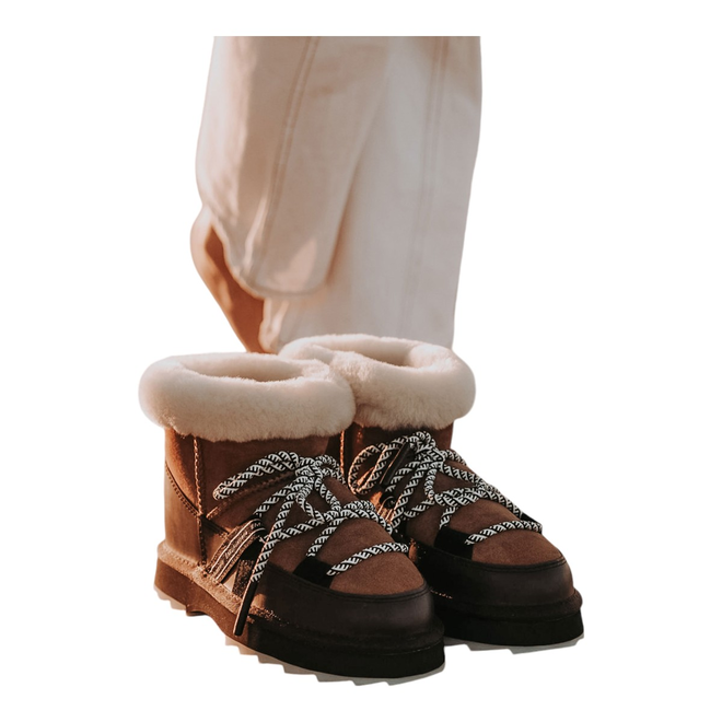 EMU AUSTRALIA BUTY DAMSKIE ŚNIEGOWCE BLURRED MICRO BRĄZOWE W13129 CHES