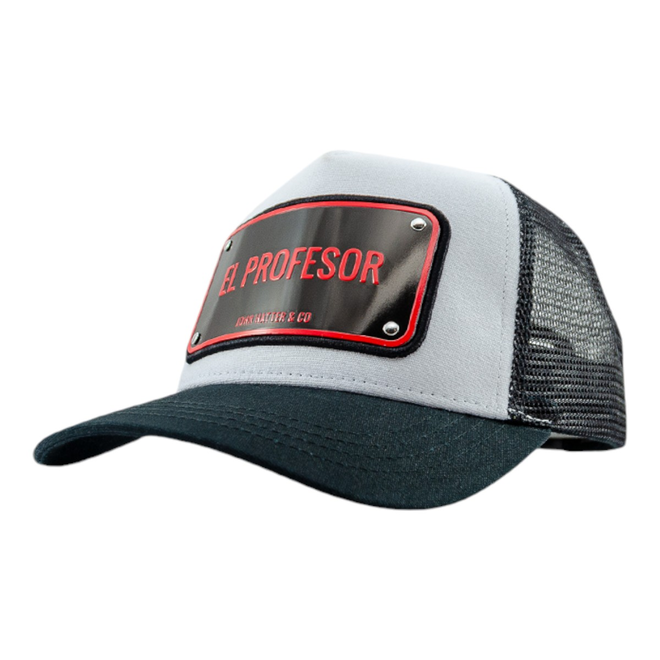 JOHN HATTER CZAPKA Z DASZKIEM BASEBALL CAP BIAŁA/CZARNA EL PROFESOR