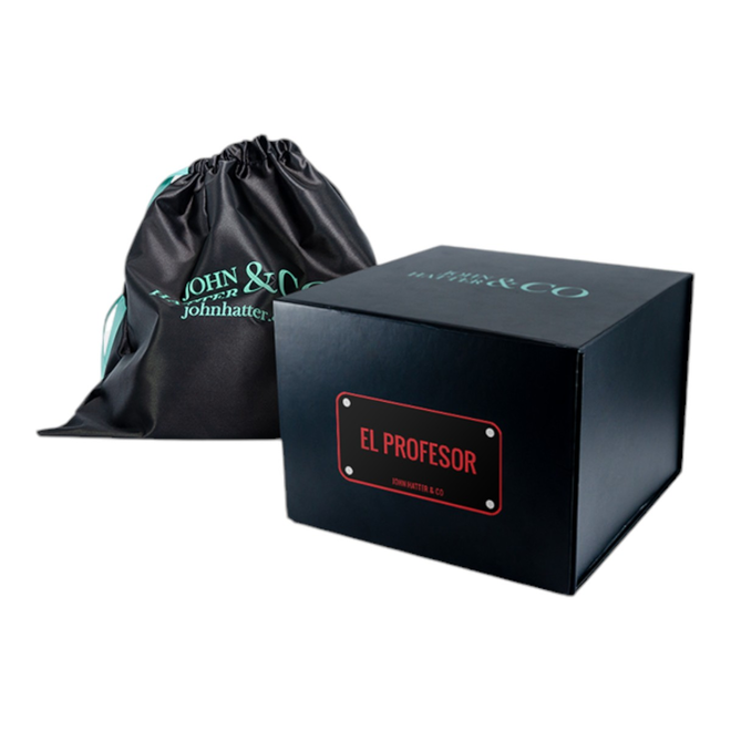 JOHN HATTER CZAPKA Z DASZKIEM BASEBALL CAP BIAŁA/CZARNA EL PROFESOR