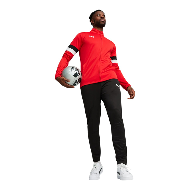 PUMA DRES MĘSKI KOMPLETNY TEAMRISE TRACKSUIT CZERWONY/CZARNY 658653 01