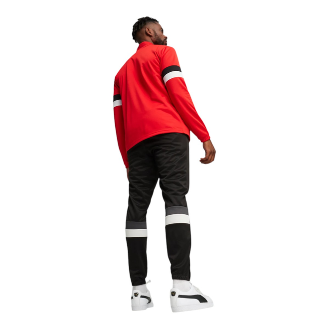 PUMA DRES MĘSKI KOMPLETNY TEAMRISE TRACKSUIT CZERWONY/CZARNY 658653 01