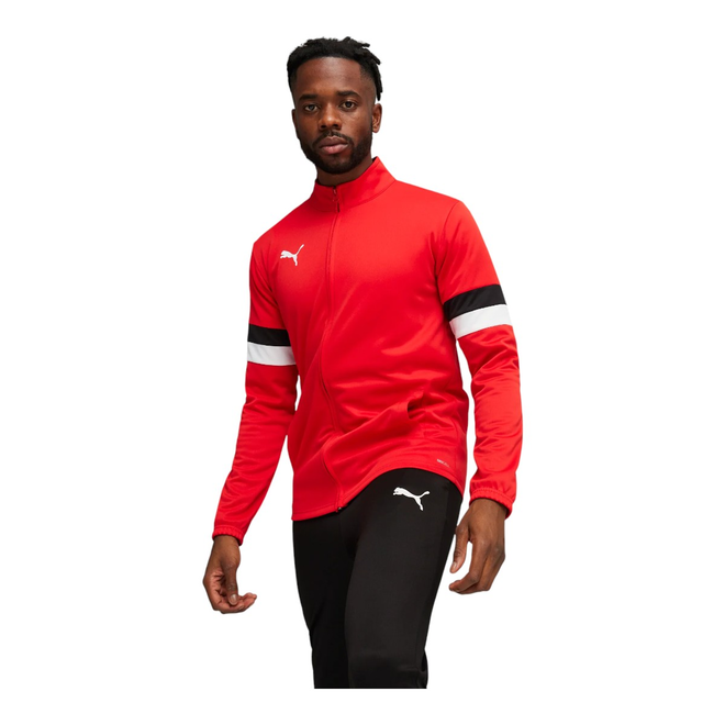 PUMA DRES MĘSKI KOMPLETNY TEAMRISE TRACKSUIT CZERWONY/CZARNY 658653 01