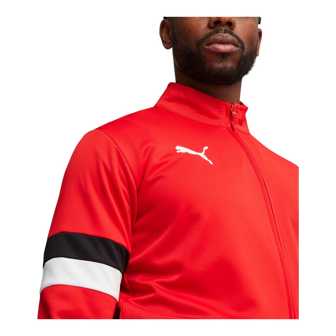 PUMA DRES MĘSKI KOMPLETNY TEAMRISE TRACKSUIT CZERWONY/CZARNY 658653 01