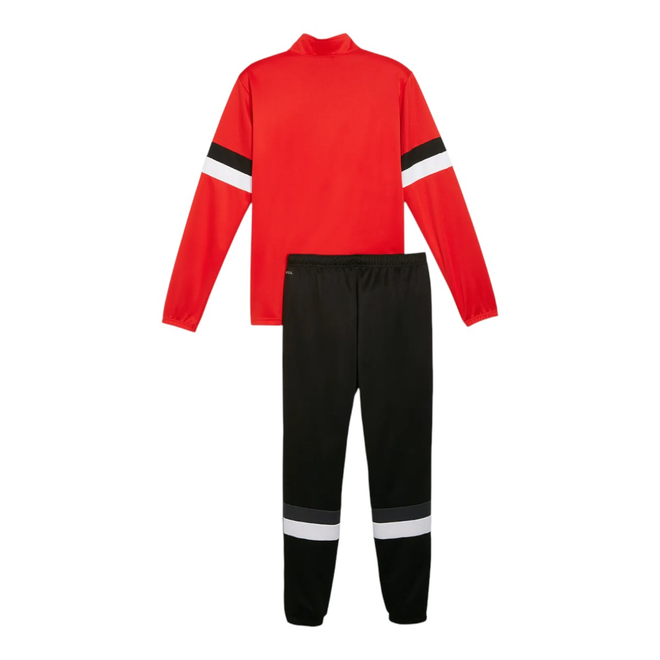 PUMA DRES MĘSKI KOMPLETNY TEAMRISE TRACKSUIT CZERWONY/CZARNY 658653 01