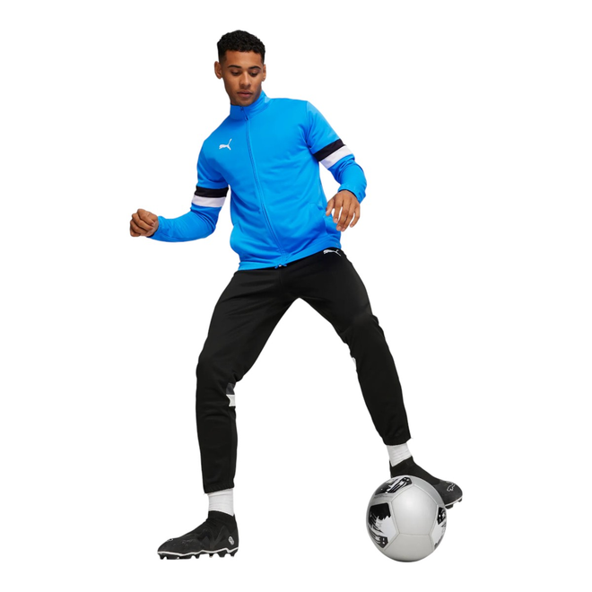 PUMA DRES MĘSKI KOMPLETNY TEAMRISE TRACKSUIT NIEBIESKI/CZARNY 658653 02