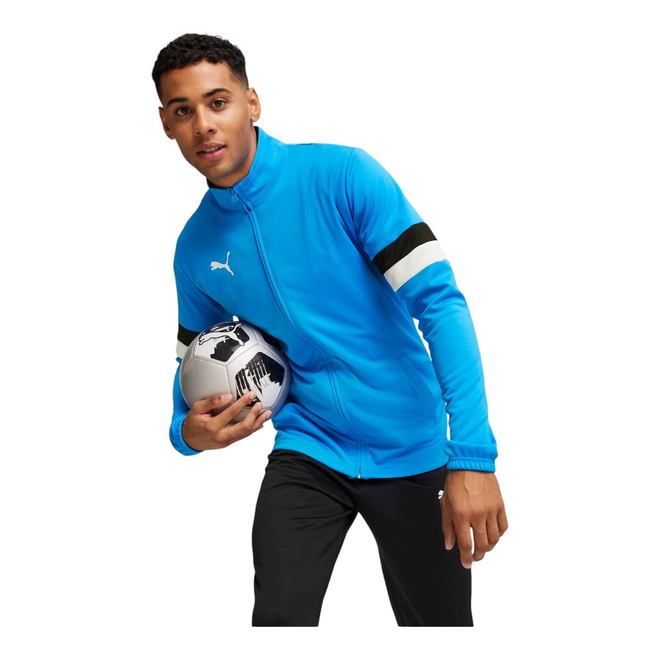 PUMA DRES MĘSKI KOMPLETNY TEAMRISE TRACKSUIT NIEBIESKI/CZARNY 658653 02
