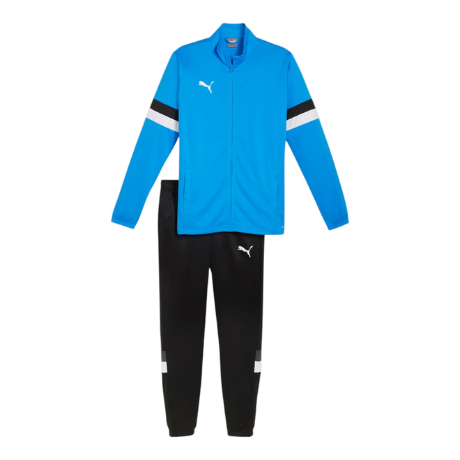 PUMA DRES MĘSKI KOMPLETNY TEAMRISE TRACKSUIT NIEBIESKI/CZARNY 658653 02