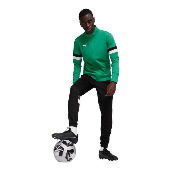 PUMA DRES MĘSKI KOMPLETNY TEAMRISE TRACKSUIT ZIELONY/CZARNY 658653 05