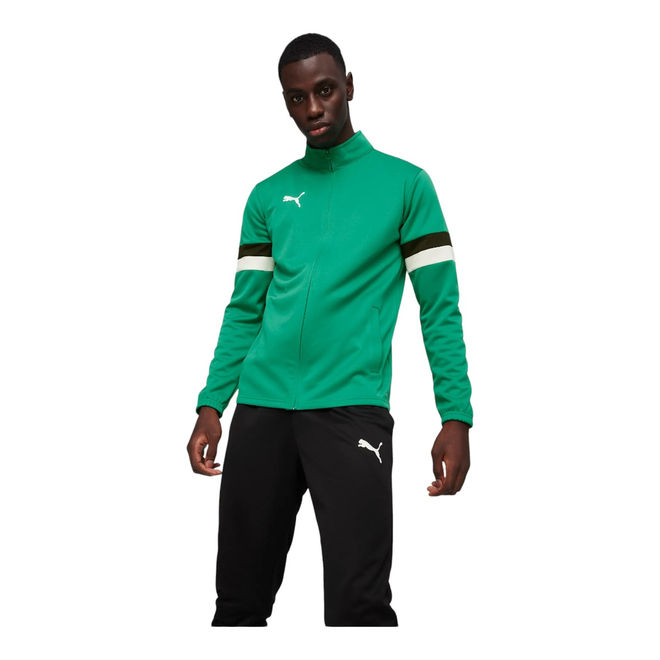 PUMA DRES MĘSKI KOMPLETNY TEAMRISE TRACKSUIT ZIELONY/CZARNY 658653 05