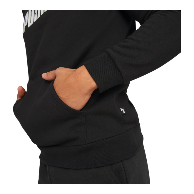 PUMA BLUZA MĘSKA Z KAPTUREM ESS+ 2 COL BIG LOGO HOODIE CZARNA 586764 61