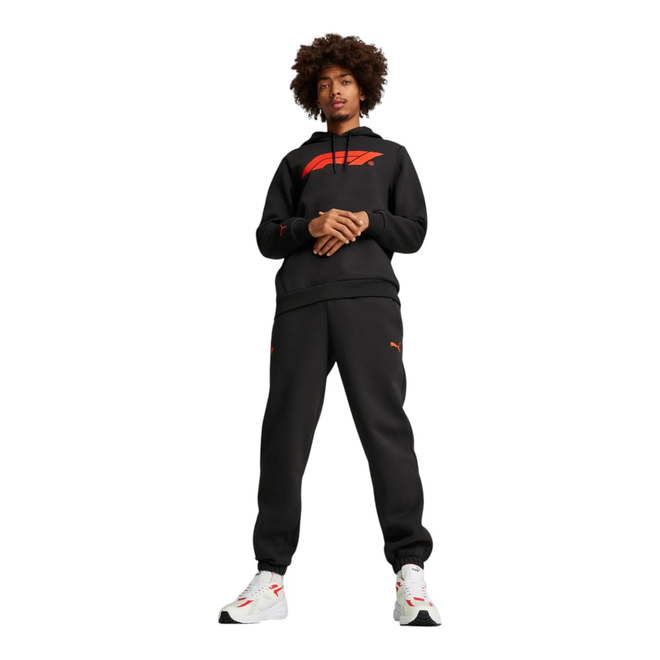 PUMA BLUZA MĘSKA Z KAPTUREM F1 ESS LOGO HOODIE FL CZARNA 627224 01